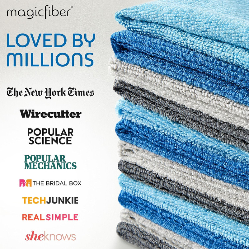 Microfiber Cleaning Cloths 12 Pack Large 13x11 Absorbent Lint Free Towels gallery