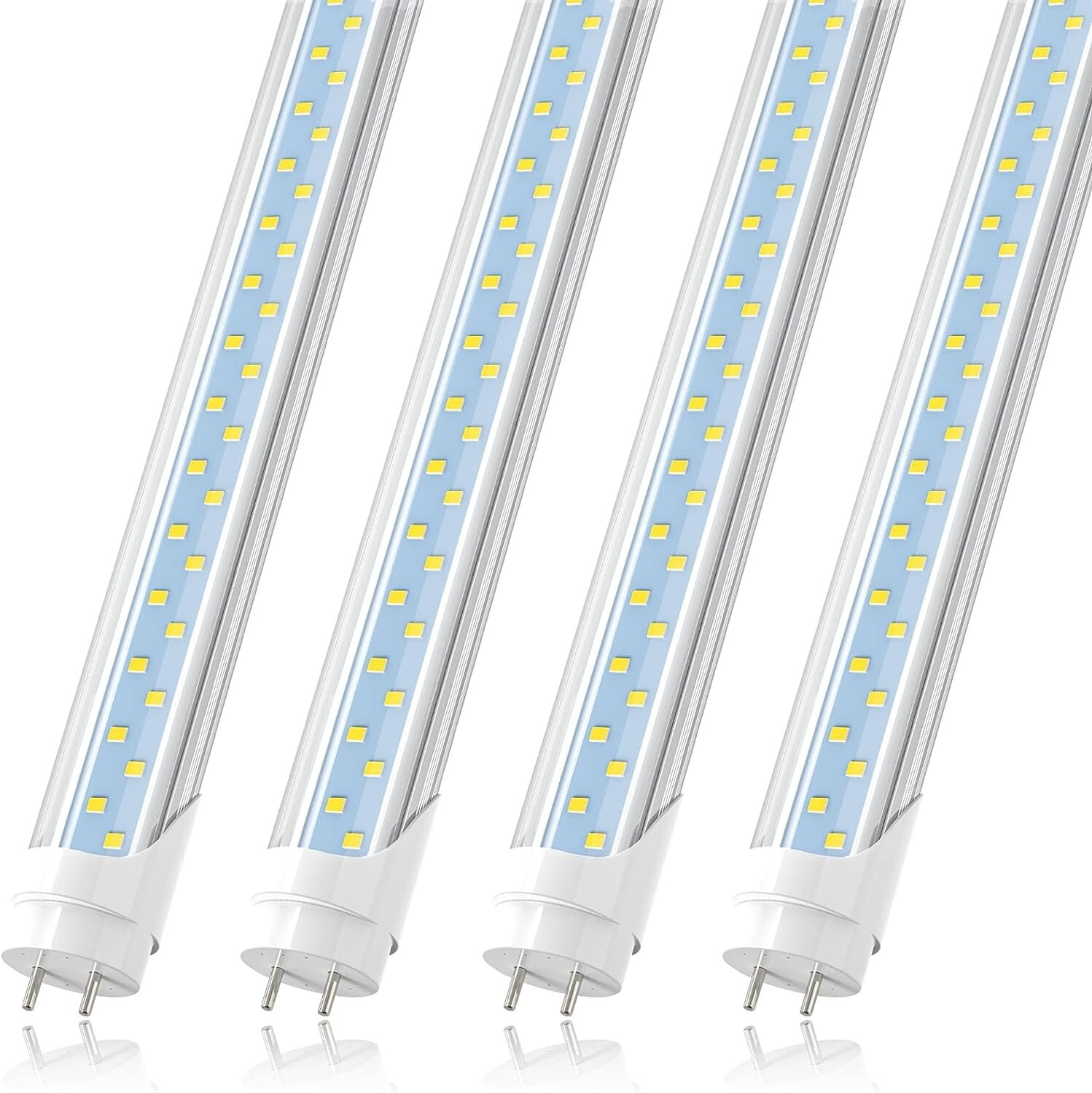 4 Pack T8 4FT T10 T12 Type B LED Light Bulbs, 24W 3000LM 5000K Daylight White gallery