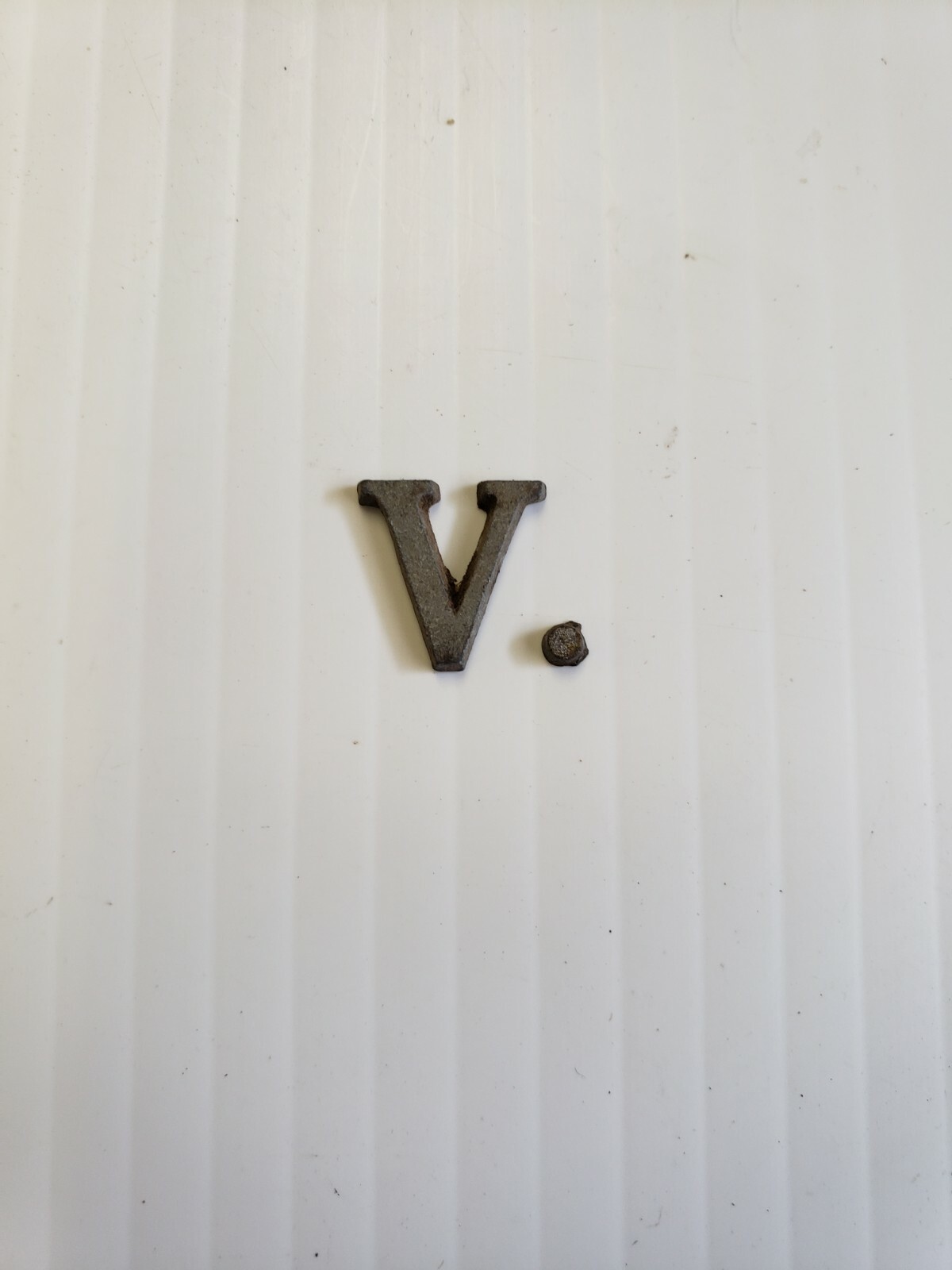 Metal Letters and Numbers 1/2 inch long Roman Font price per letter * gallery