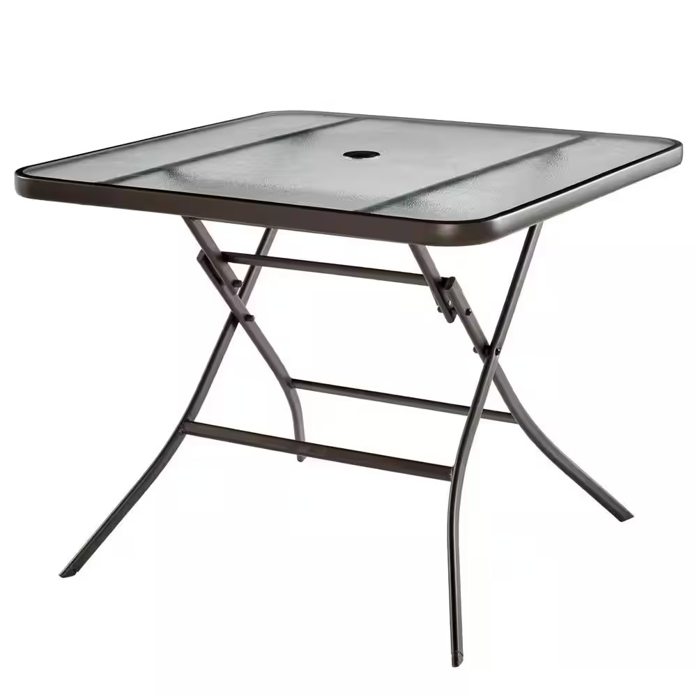 34 in. Square Folding Outdoor Dining Table NEW gallery