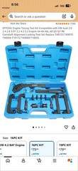 DPTOOL Timing Tool Kit Replacement for Audi VW 2.0 2.4 2.8 3.0T 3.2 16PC KIT