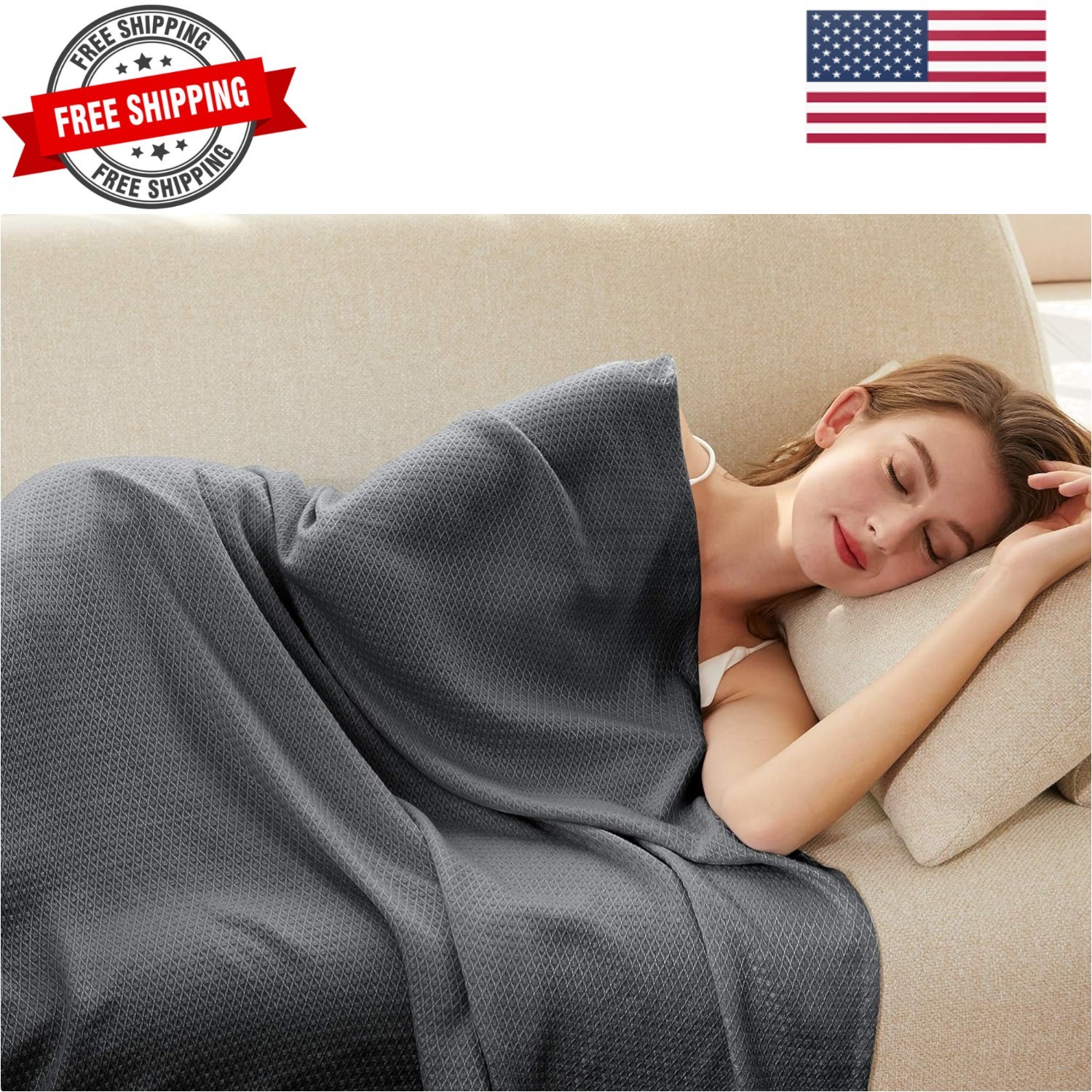 Cooling Blanket, 100% Rayon Derived from Bamboo, Cool Summer Blanket for Hot ... gallery