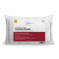 Mainstays™ Memory Foam Cluster Bed Pillow Standard Queen – FAST SHIPPING