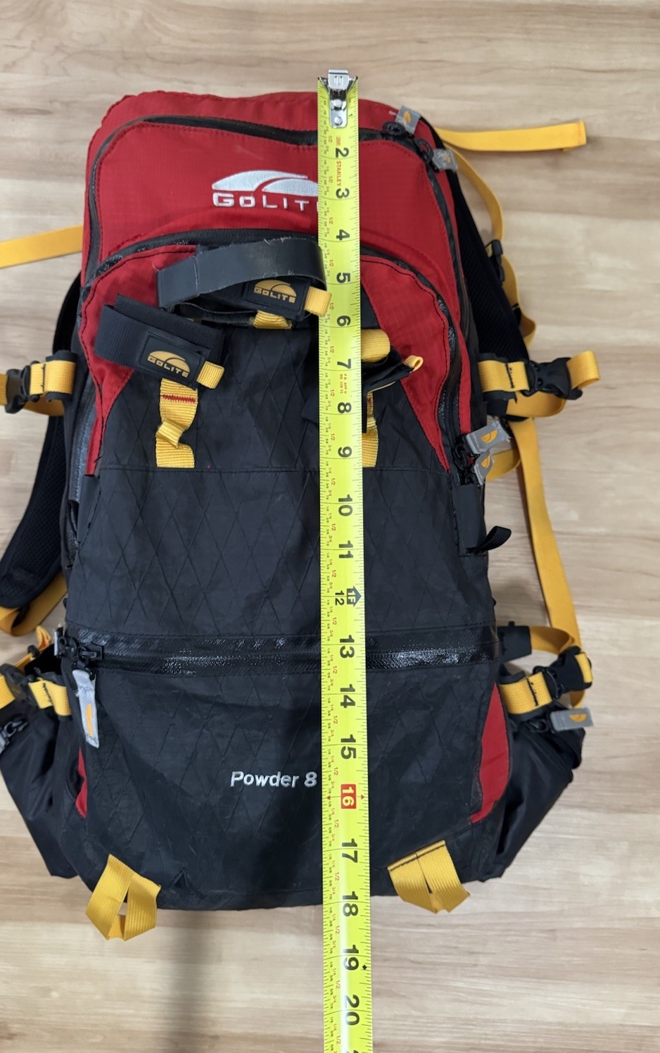VTG Y2K GoLite Powder 8 Backpack Medium Red/black 3