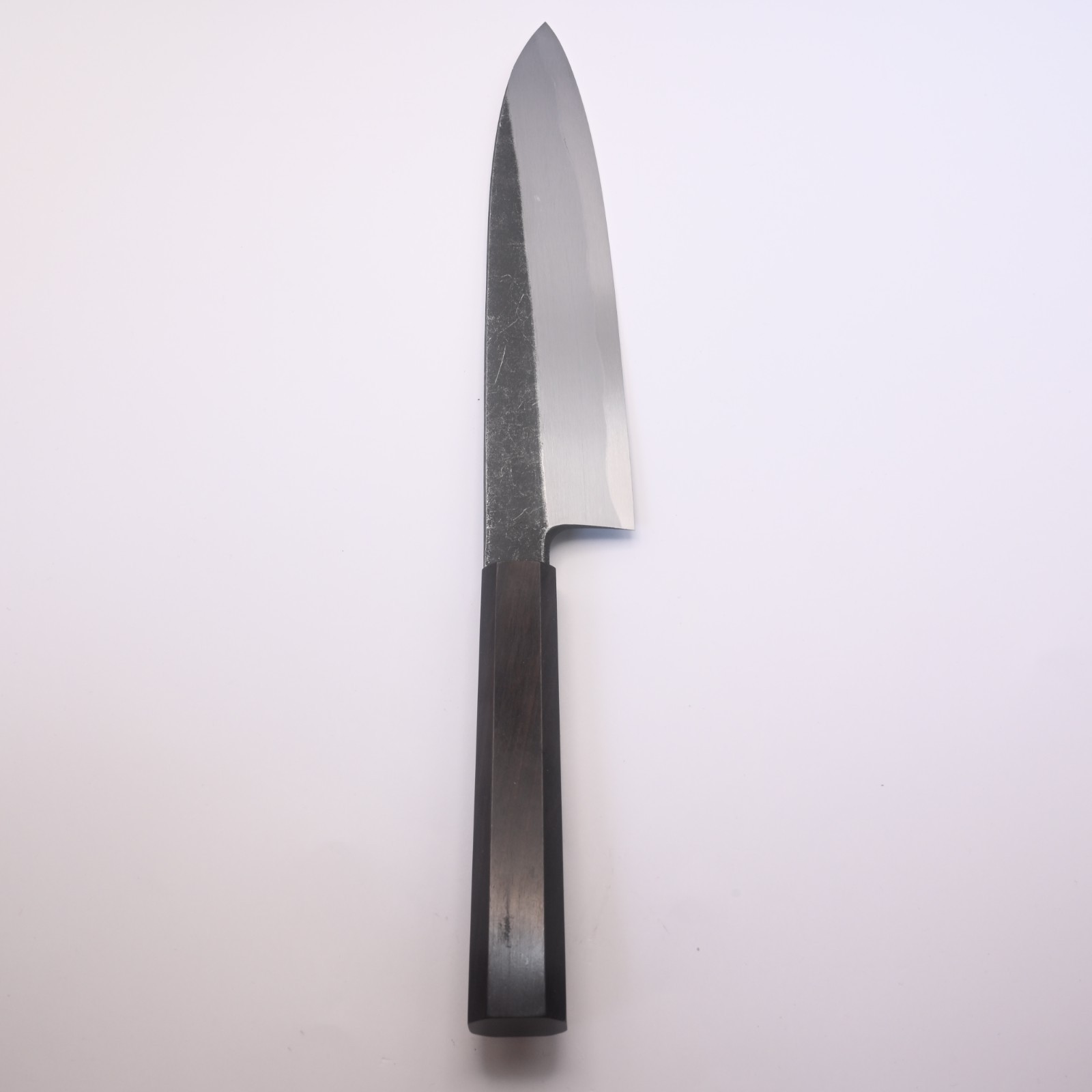 Japanese Gyuto 210mm Blue #2 Single Bevel Kurouchi Ebony Wa Tosa Japan gallery