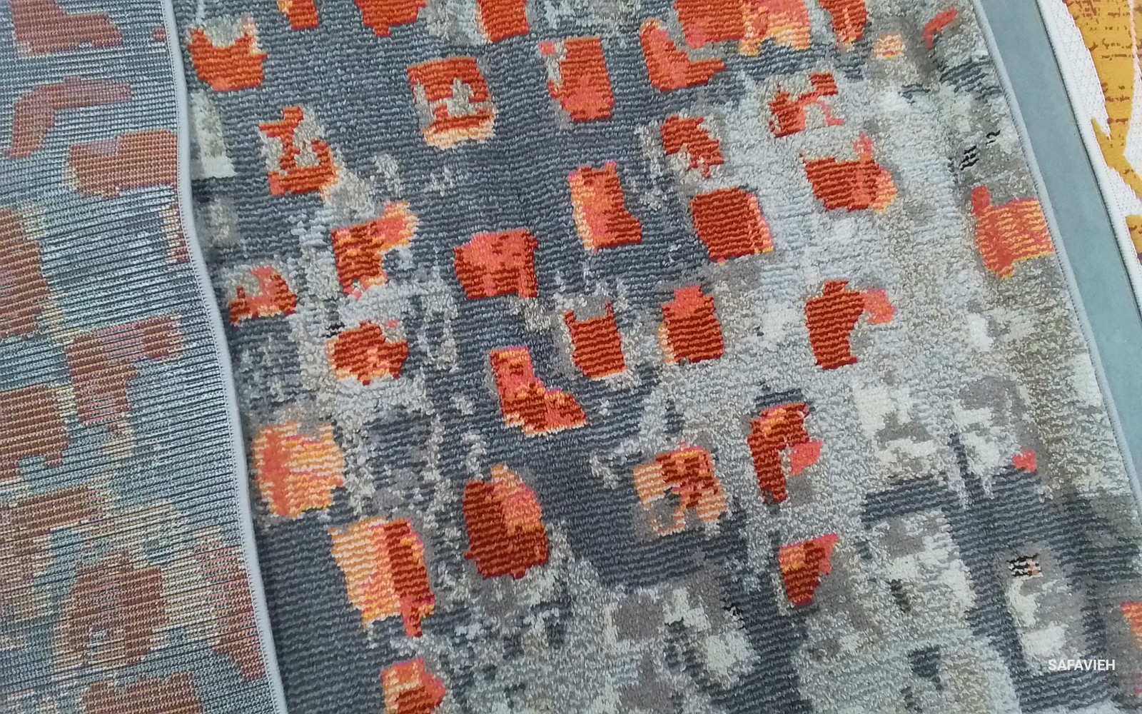 GREY/ORANGE 6'-0" x 9'-0" Damaged Binding Rug Reduced Price 1172800801 MAD425H-6 gallery