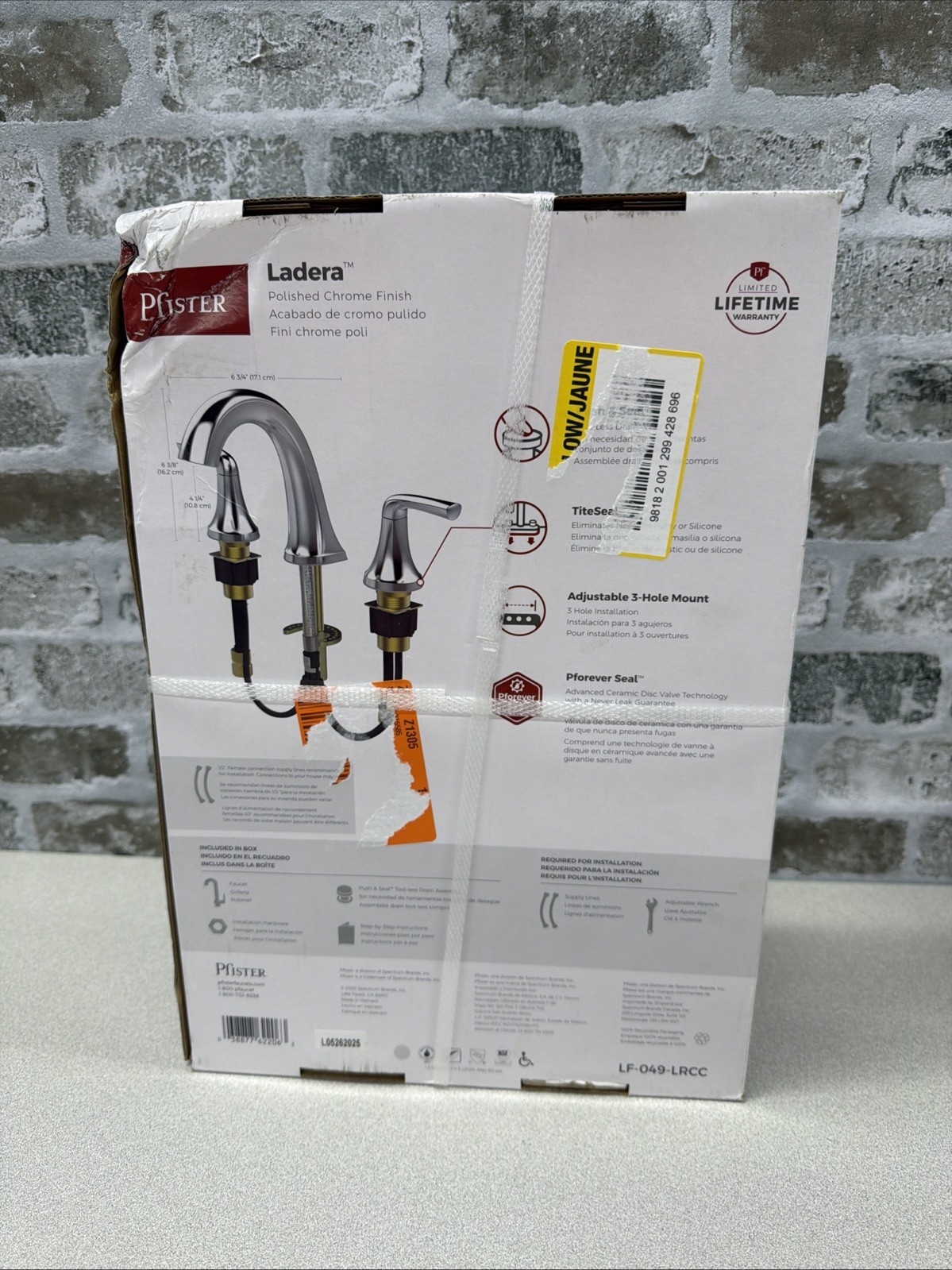 Pfister Ladera Widespread 2Handle Bathroom Faucet in Polished Chrome LF-049-LRCC gallery