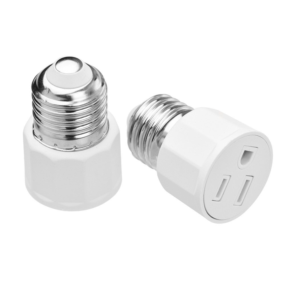 2 PCS E26 E27 Socket 2 or 3 Prong AC to A0N5