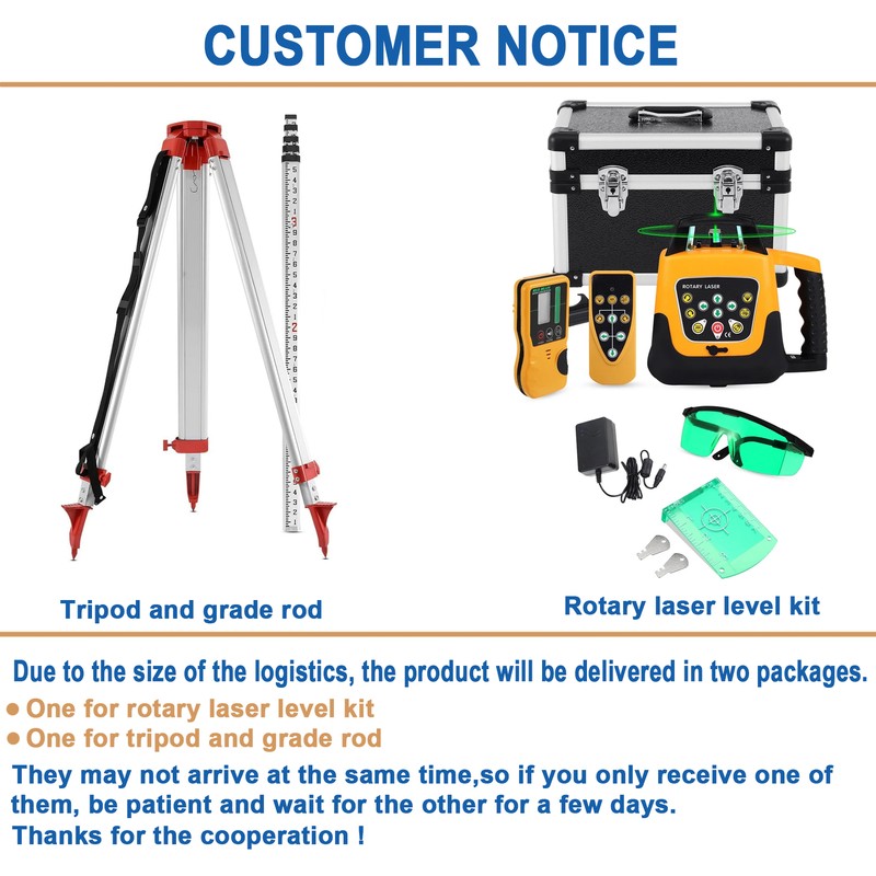Self Leveling Laser Level Kit Green Beam 360 Rotary Rotating +Tripod+ Caliper US gallery