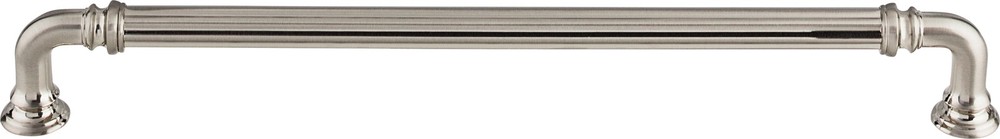 Top Knobs TK325BSN Reeded 9" Center to Center Bar Pull Brushed Satin Nickel