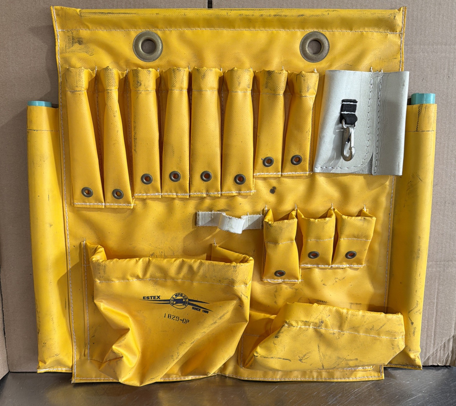 ESTEX 1829-DP Aerial Tool Apron Vinyl Coated Nylon and Canvas Used Surplus gallery