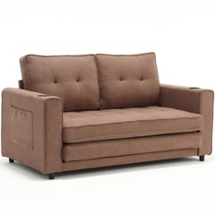 3-in-1 Fold Sofa Convertible Futon Pull Out Sofa Bed Sleeper Chair Loveseat