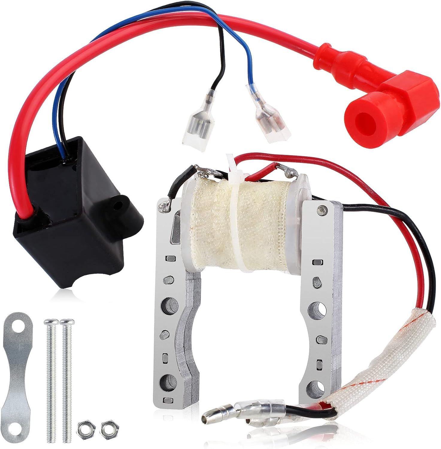 CDI Ignition Coil Magneto Coil for 49cc 50cc 60cc 66cc 70cc 80cc 2-stroke Engine gallery