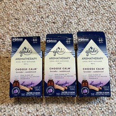 LOT x5 GLADE Aromatherapy Cool Mist Diffuser Refill CHOOSE CALM Lavender 0.56 Oz