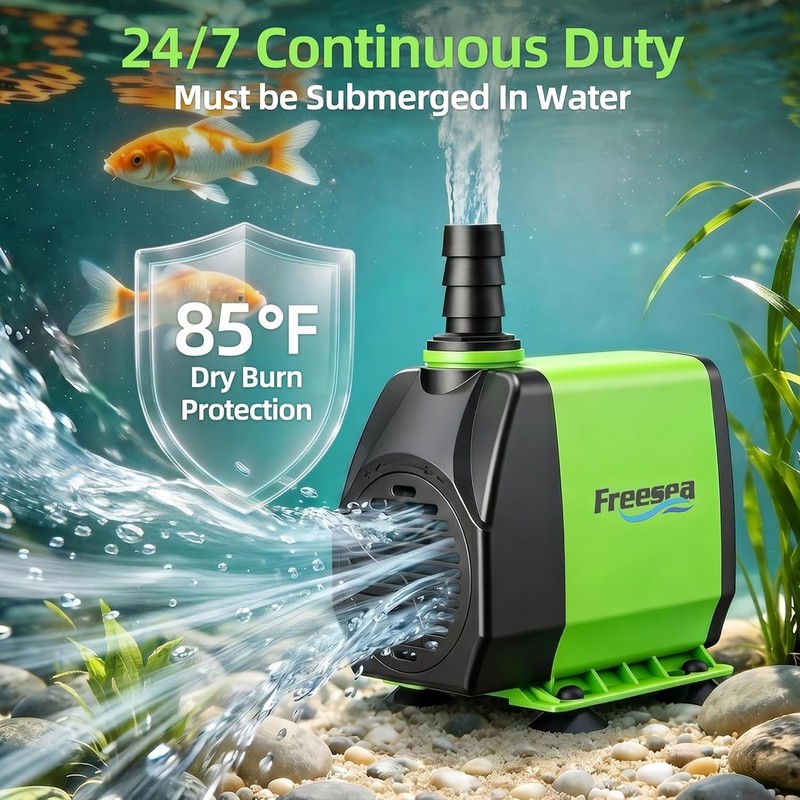 800GPH Circulating Pond Pump: 3- Durable Operation gallery