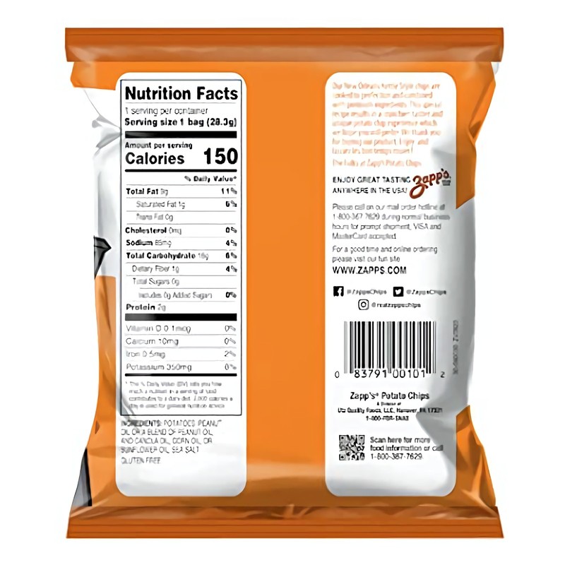 Zapps Regular Chips, 1-Ounce Bags (Pack of 60) gallery