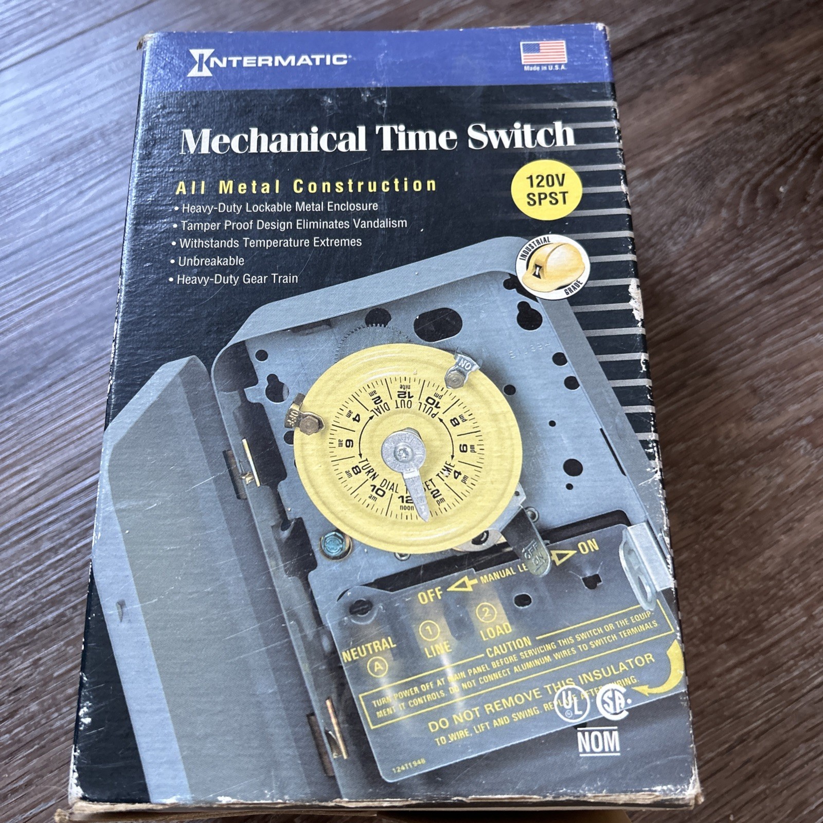 Intermatic T101 120V SPST 24 Hour Mechanical Timer Wall Switch gallery