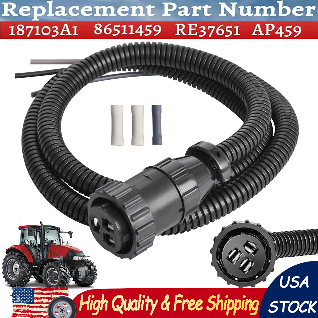 3 Pin Auxiliary Power Connector Kit 187103A1 for John Deere 9430 9430T 9530 9630 gallery