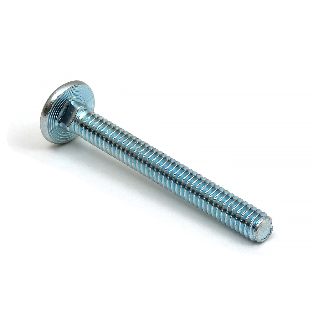 1/4 Inch 20 x 2 1/4 Inch Flathead Carriage Bolts ZP Full Thread (10 QTY) gallery