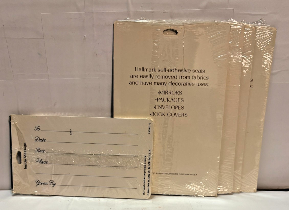 5 Piece Lot Hallmark Graduation Cards & Stickers 1-Open Package All NOS Read gallery