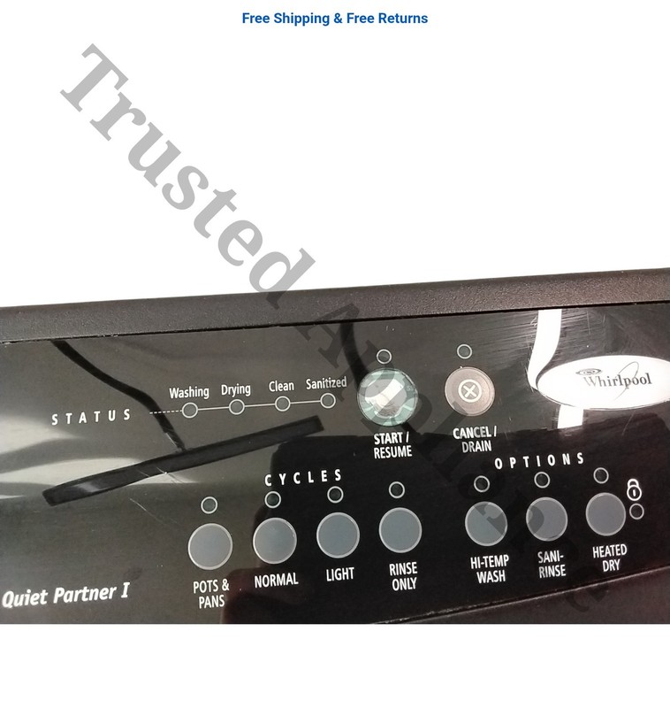 OEM Dishwasher Control Panel PN #8575644 BLACK FREE Shipping black gallery