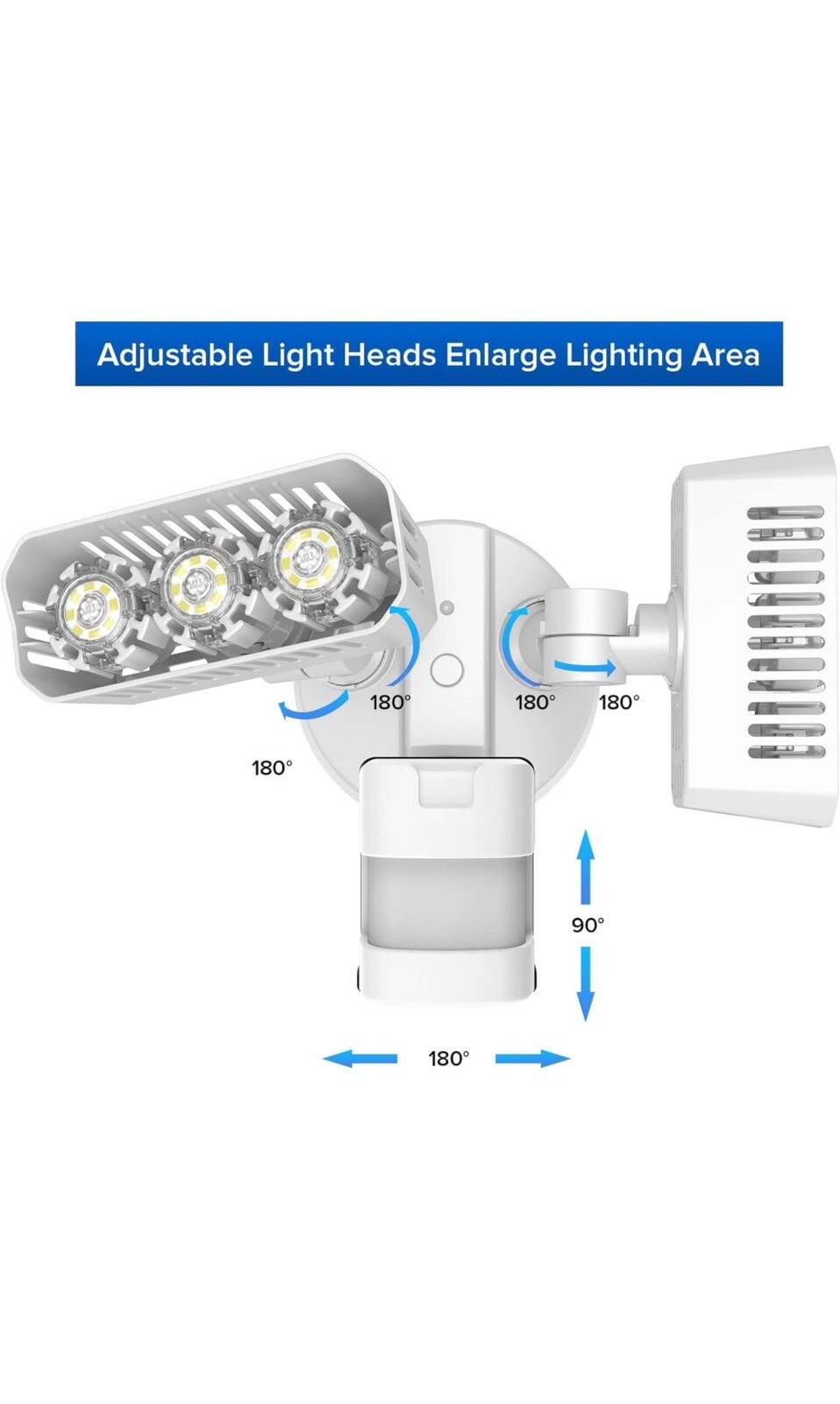SANSI LED Outdoor Motion-Activated Security Lights, 27W (200W Equiv.) 2700lm, 50 gallery