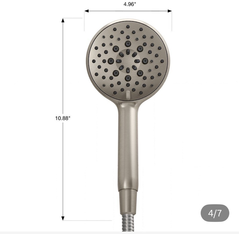 KOHLER Assert Multifunction Handheld Shower Head 6-Spray Brushed Nickel w/ Hose gallery