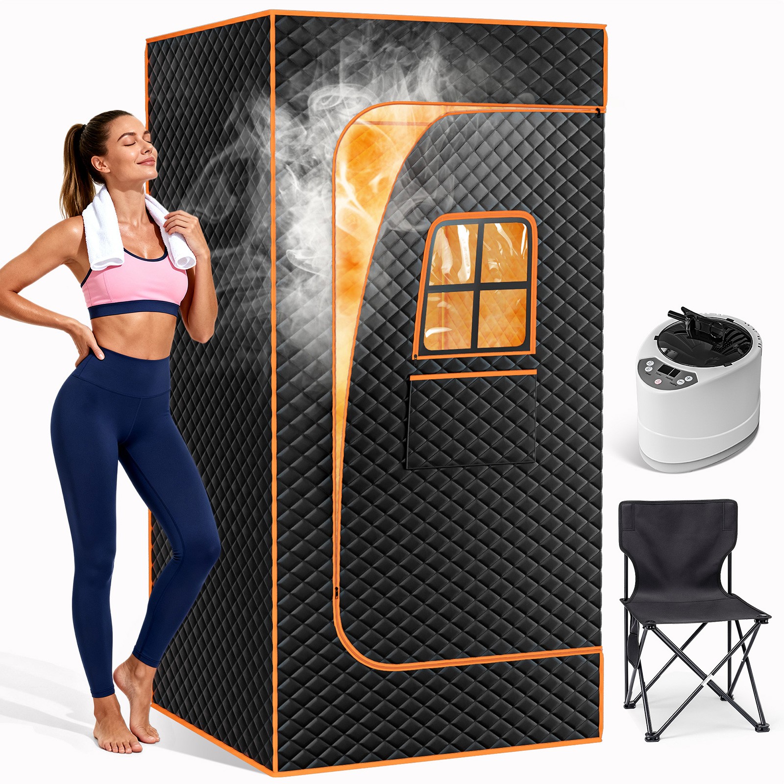 Sauna Box, Portable Sauna for Home, Steam Sauna Tent Portable Design for Relaxat gallery