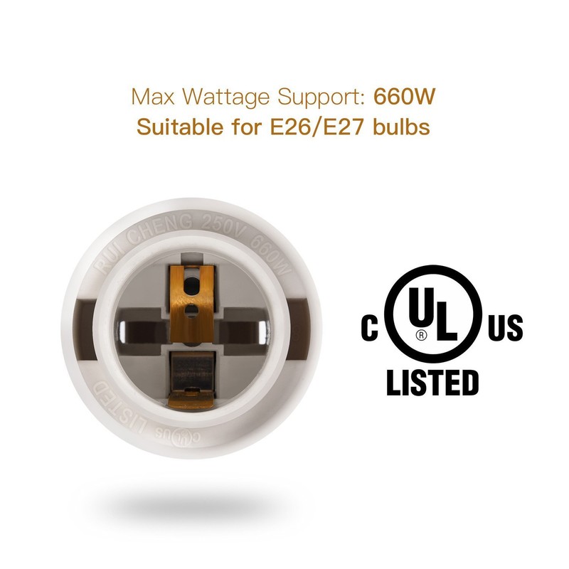 12ft UL Lantern Hanging Light Socket Extension Cord with E26/E27 Medium Socket gallery