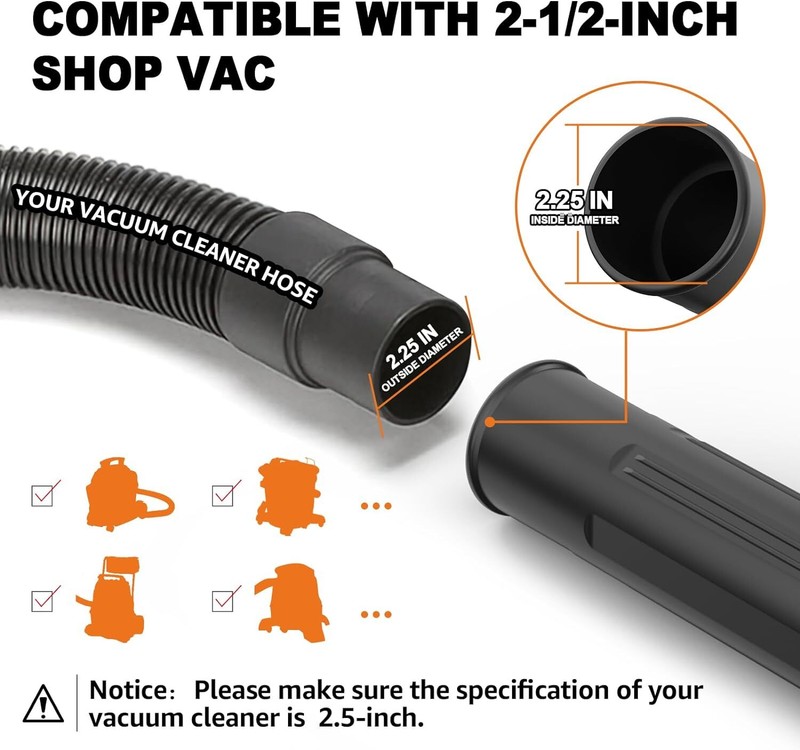 5-Piece Gutter Cleaning Kit Leaf Vacuum Attachment 2-1/2-Inch Wet/Dry Shop Vac A gallery