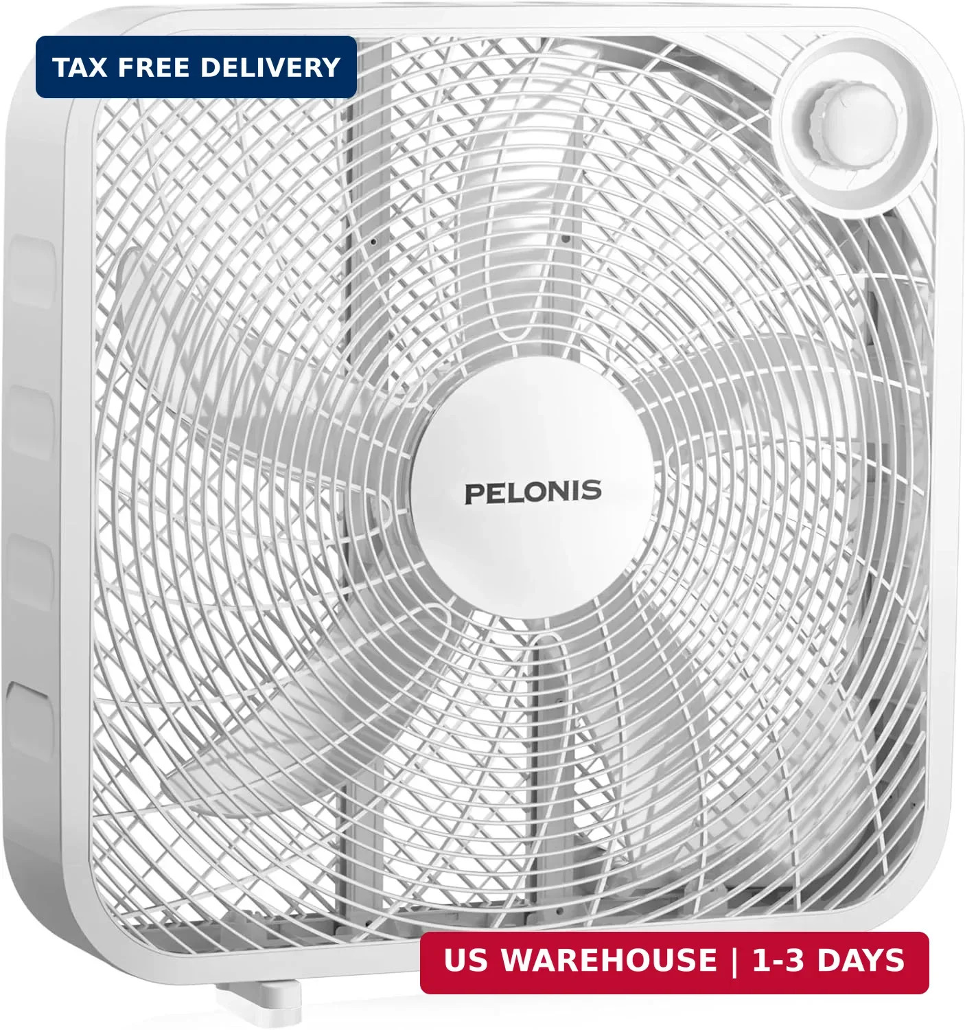 PELONIS 20 Inch Box Fan - 3 Speeds, Window Fans, Floor or Tabletop, 25ft/s, 2025 gallery