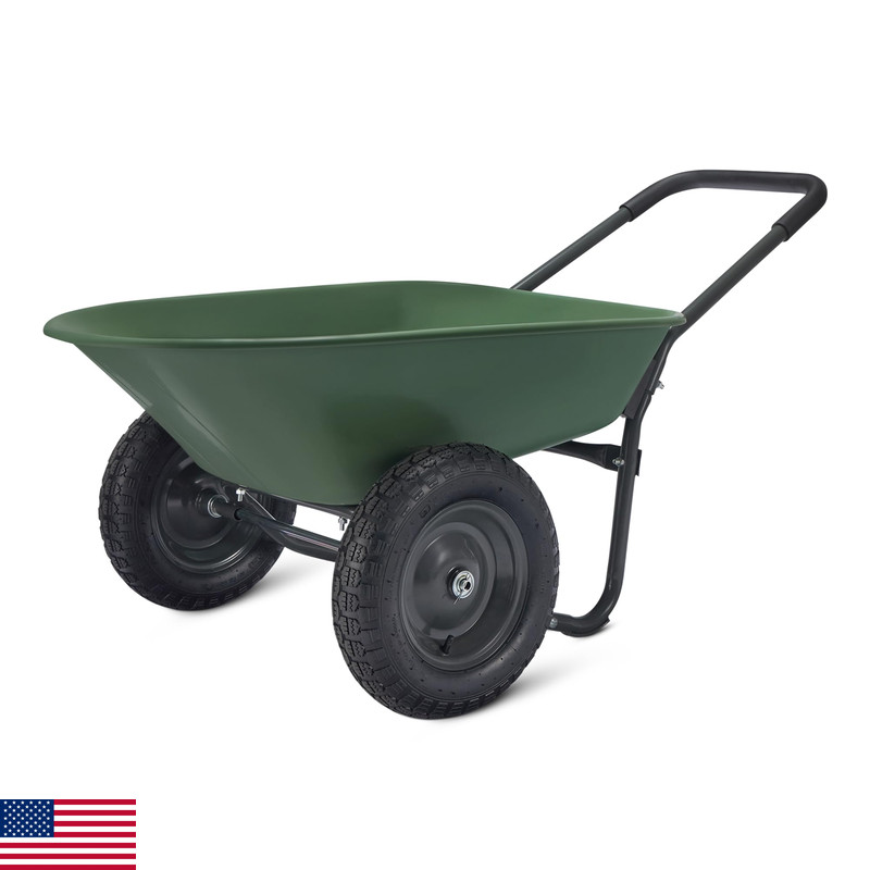 Retailer Basics Garden Wheelbarrow Heavy Duty 330 Pounds Capacity 3.7 Cubic Feet gallery