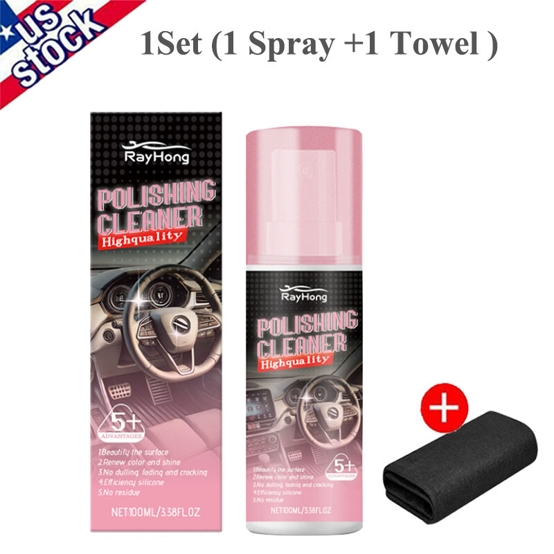 3PACK Car Interior Polish 100ml Car Interior Cleaner Interior Detailer Spray gallery