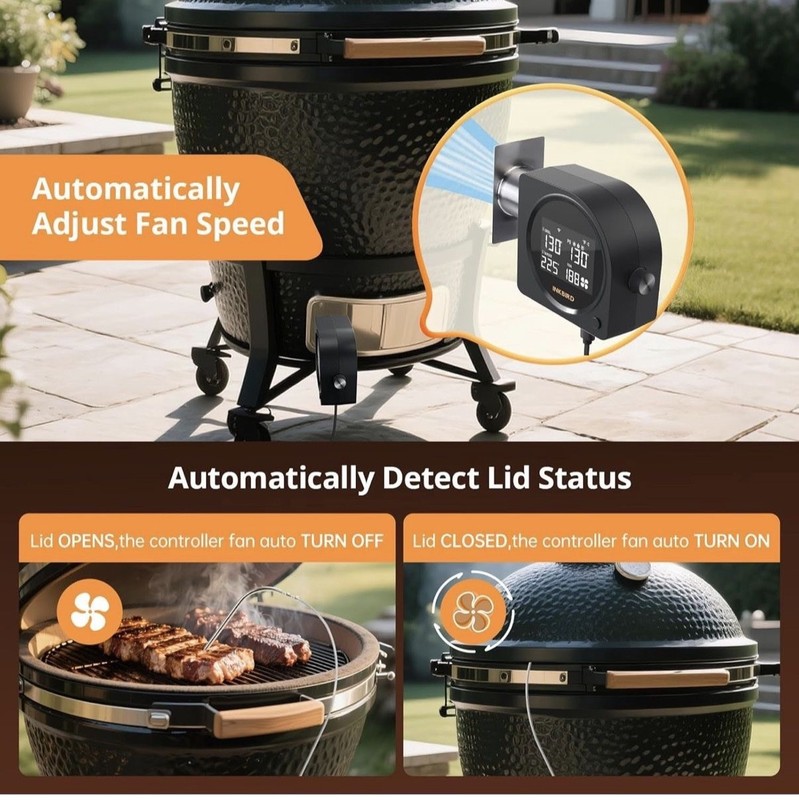 INKBIRD Automatic Smoker Fan Controller WiFi Bluetooth Infrared Thermometer Gun gallery