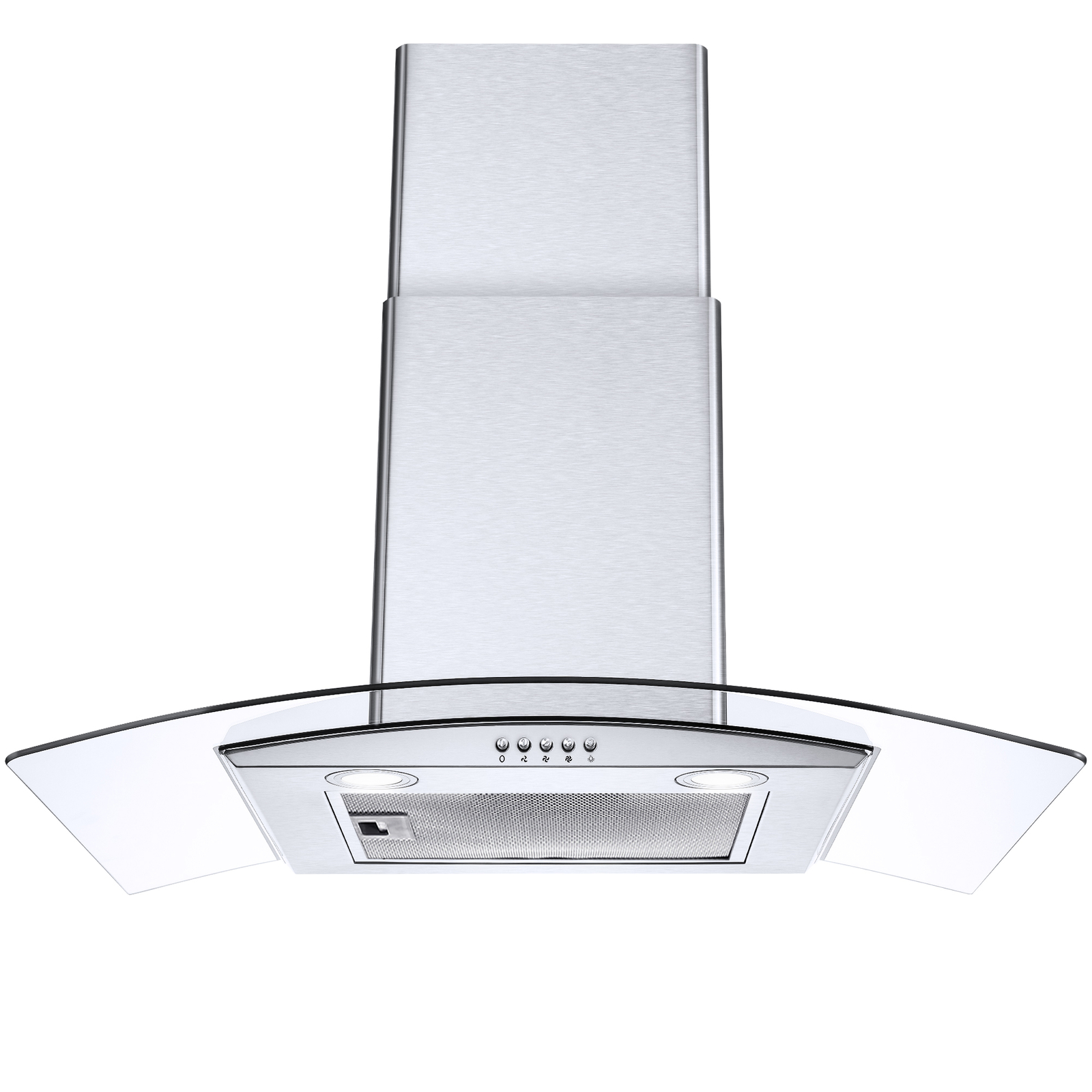 30in Wall Mount Range Hood Stainless Steel Kitchen Stove Vent Sliver 3-Speed New gallery