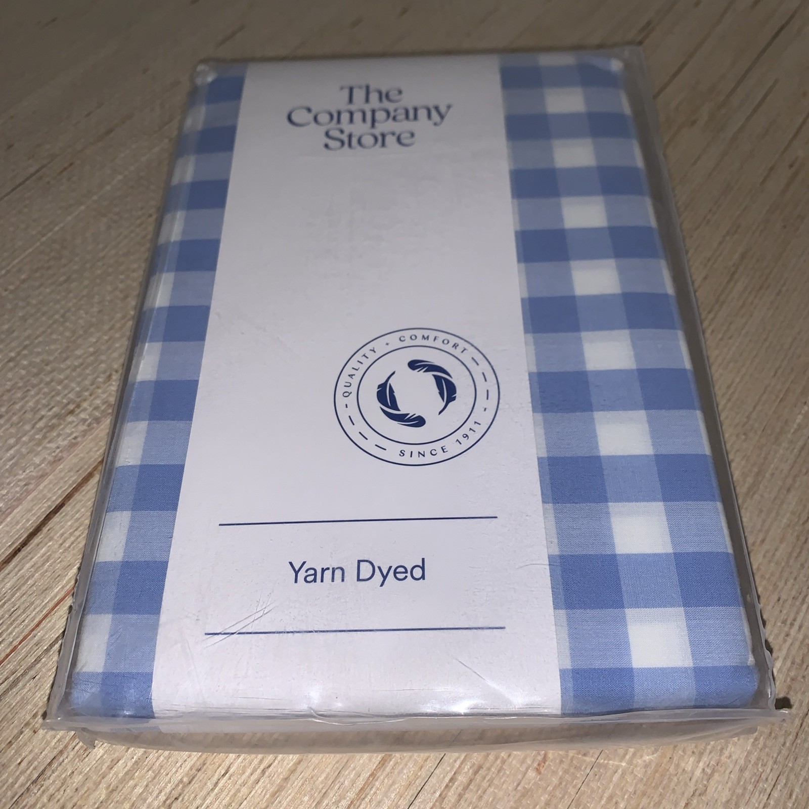 The Company Store Gingham Yarn Dyed Percale King Sham New 20"x36" *Only One Sham gallery