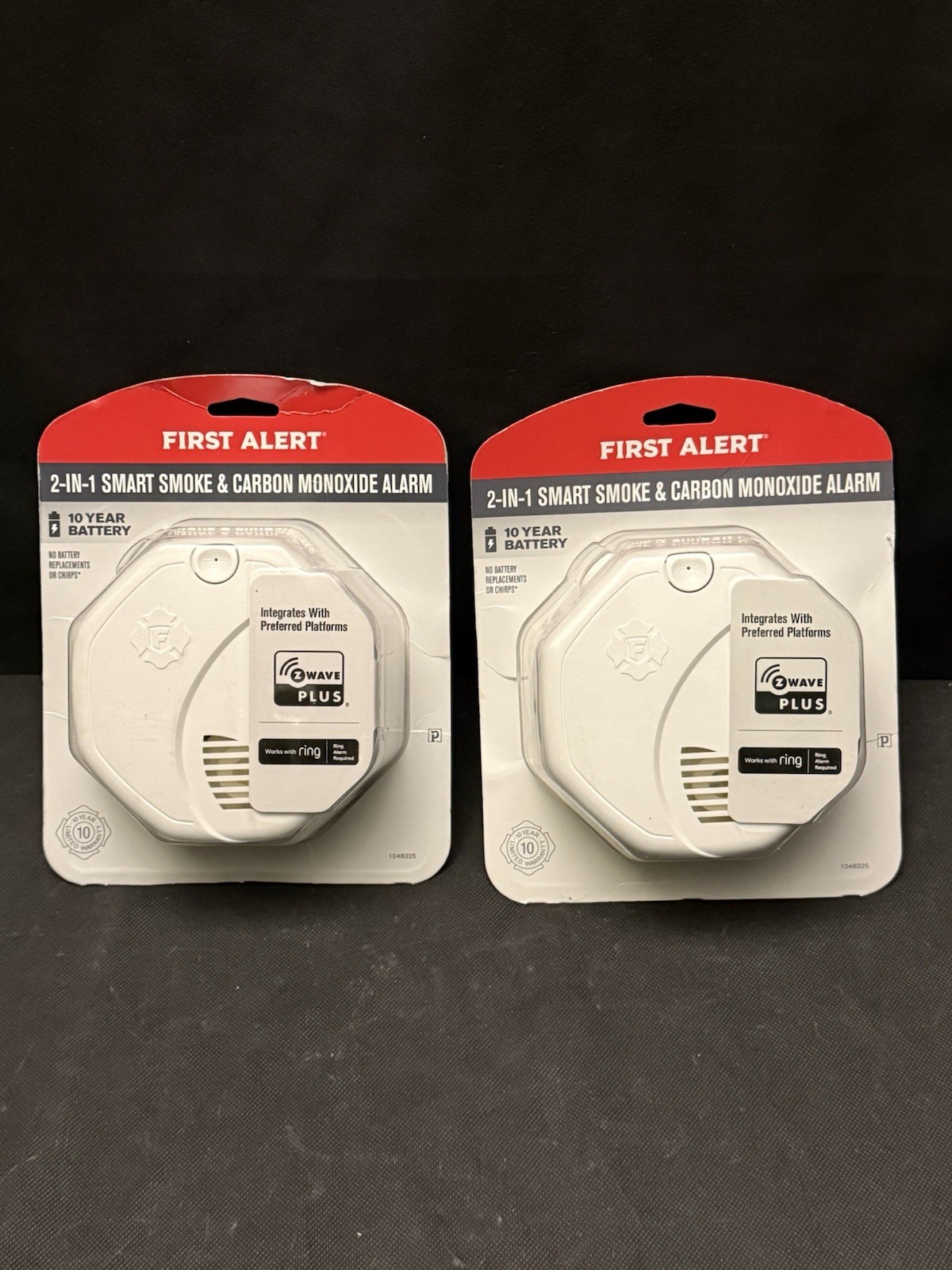 First Alert Smoke & Carbon Monoxide Alarm Z-WAVE PLUS NEW SEALED Lot Of 2 gallery