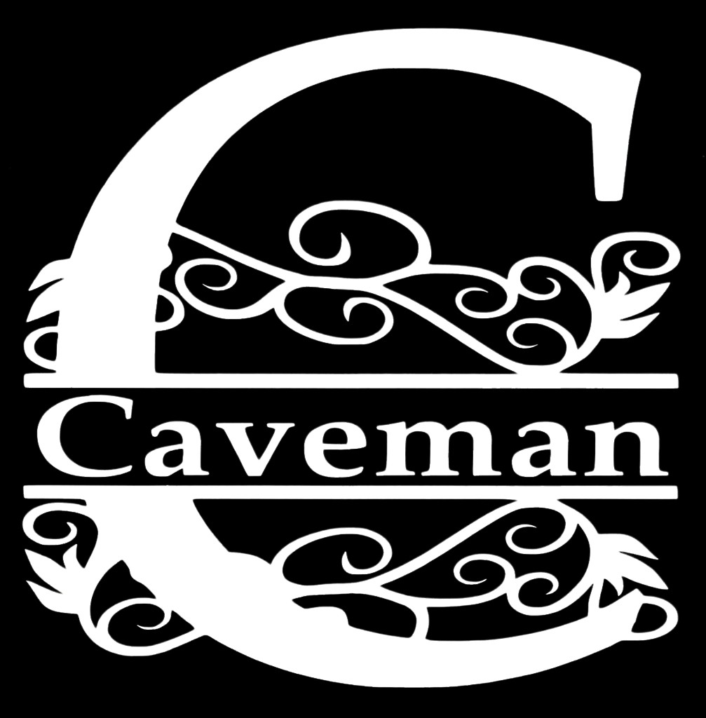Personalized Custom Vine Split Letter & Name Monogram Decal Yeti Cup / Tumbler gallery