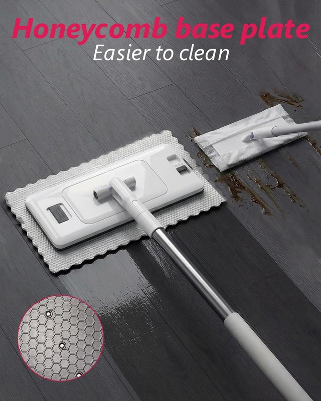 Disposable Dust Mop with Mini Mop, Zero-Contact Click- On Mop System. with Ot... gallery