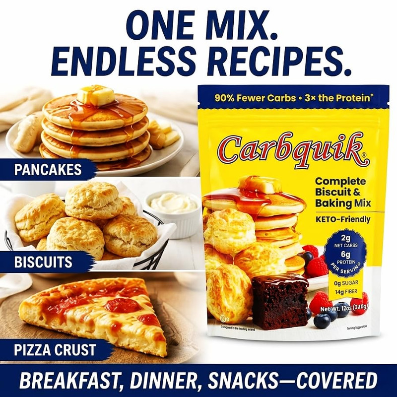 Baking Mix 12Oz Resealable Pouch – Pancake Mix, Diabetic Friendly Blood Sugar Co gallery