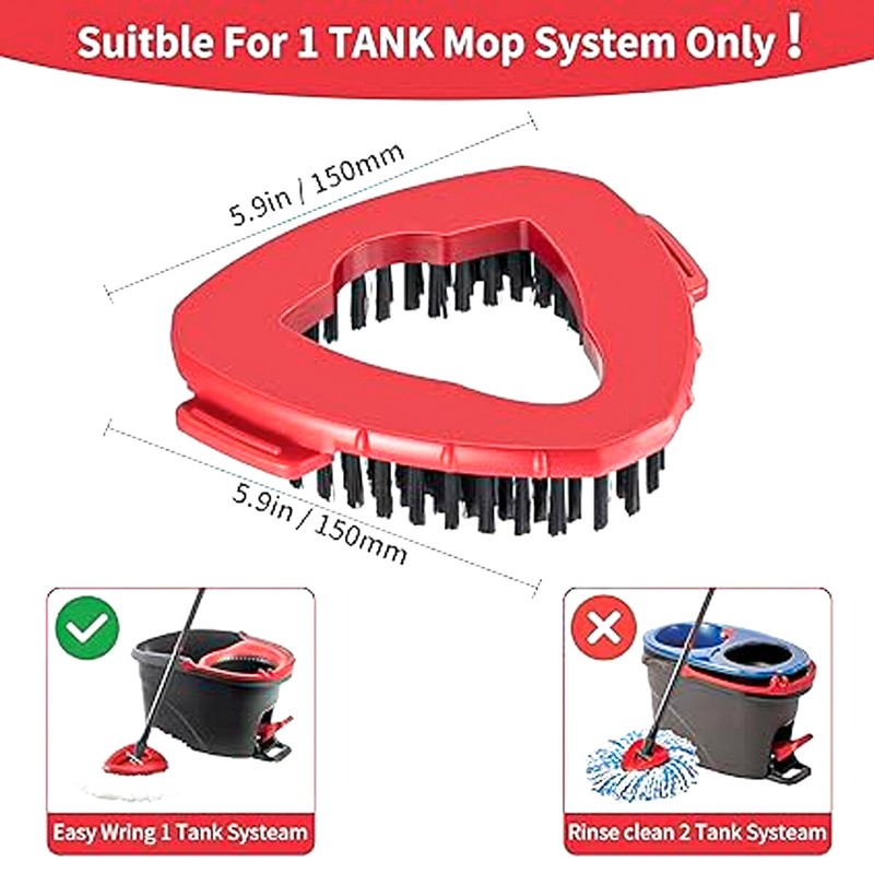 Replacement Mop HEAD For O-Cedar Spin Mop Easy Clean Wring+Brush+mop base gallery