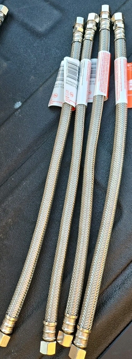Fluidmaster 3/8 In. OD Comp. X 3/8 In. Compression 16 In. S.S. Hose Lot Of 4 gallery