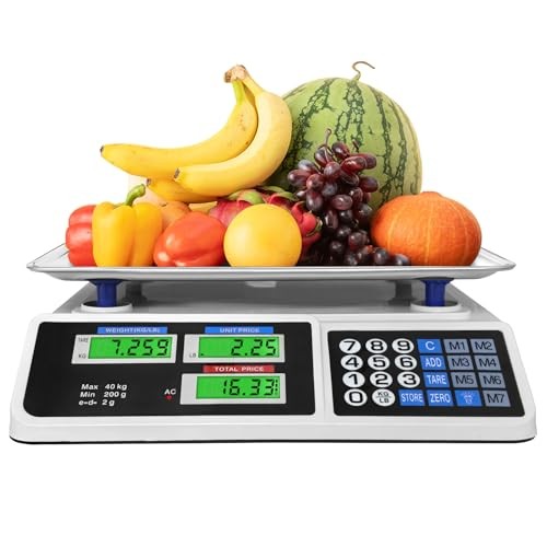 88lb/40kg Price Computing Scale, Digital Price Computing Scale TWO POWER SUPPLY gallery