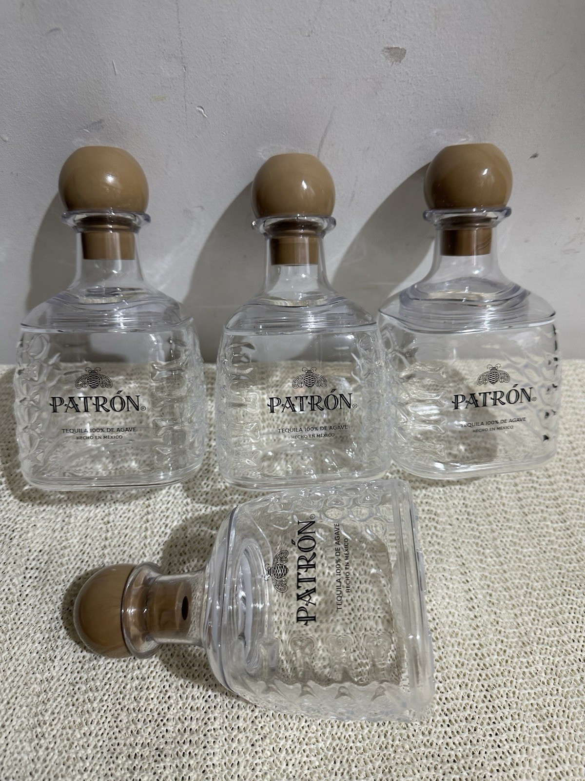Patron 375 Ml Plastic Replica Vessel Lot Of 6 gallery
