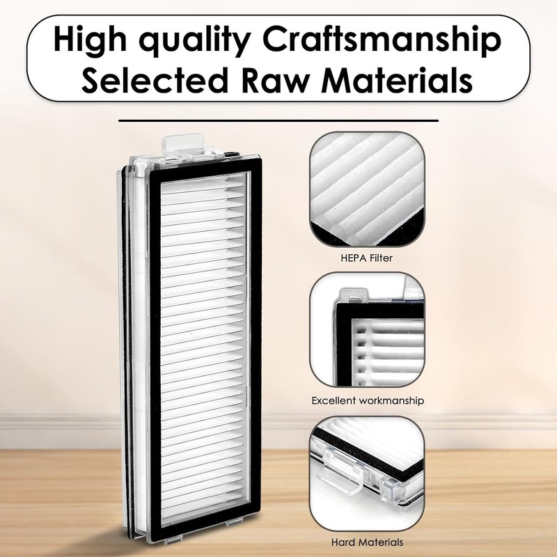 5 Pack Qrevo Master Replacement Filters Compatible with Roborock Qrevo Master gallery