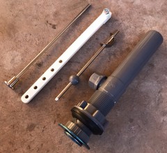 Bathroom Sink Drain Assembly Kit – Pop-Up Chrome Sliver – Plastic, 1-1/4″