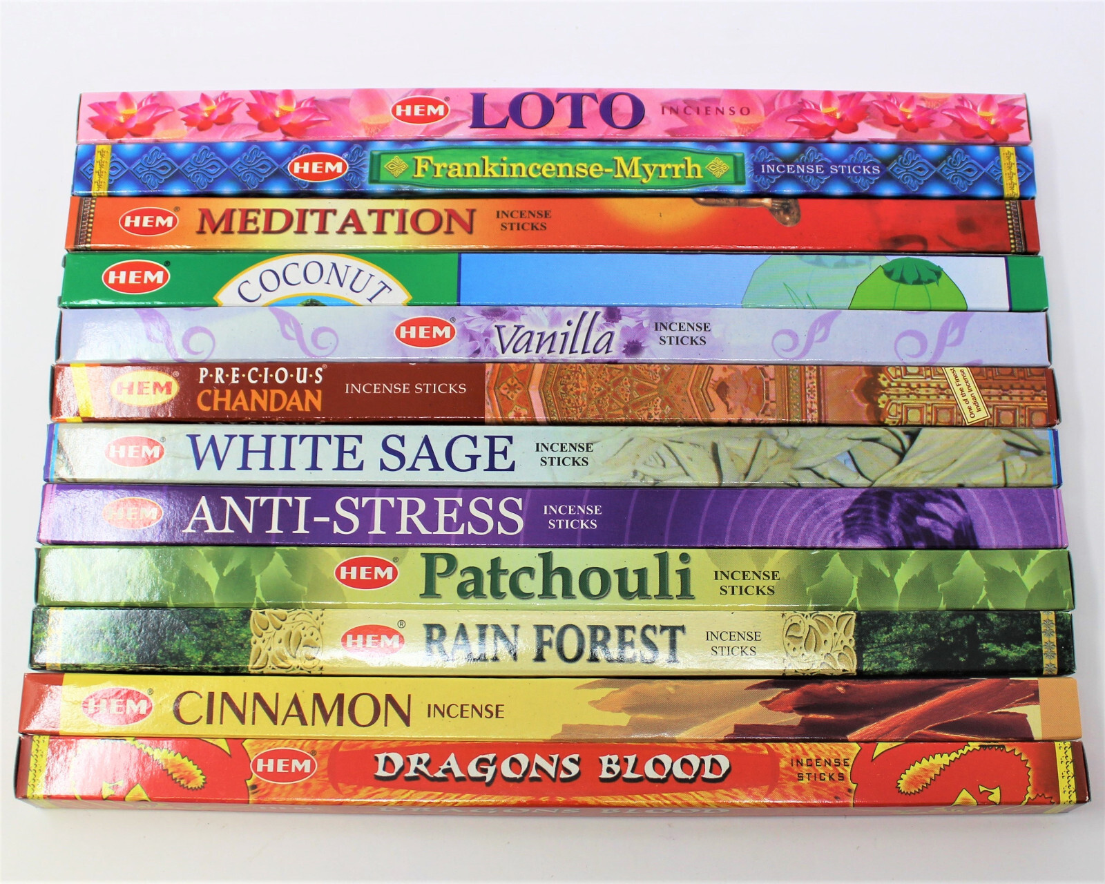 HEM Incense Assorted Best Sellers #4 Bulk Lot 12 Pack x 8 Sticks = 96 Mixed gallery