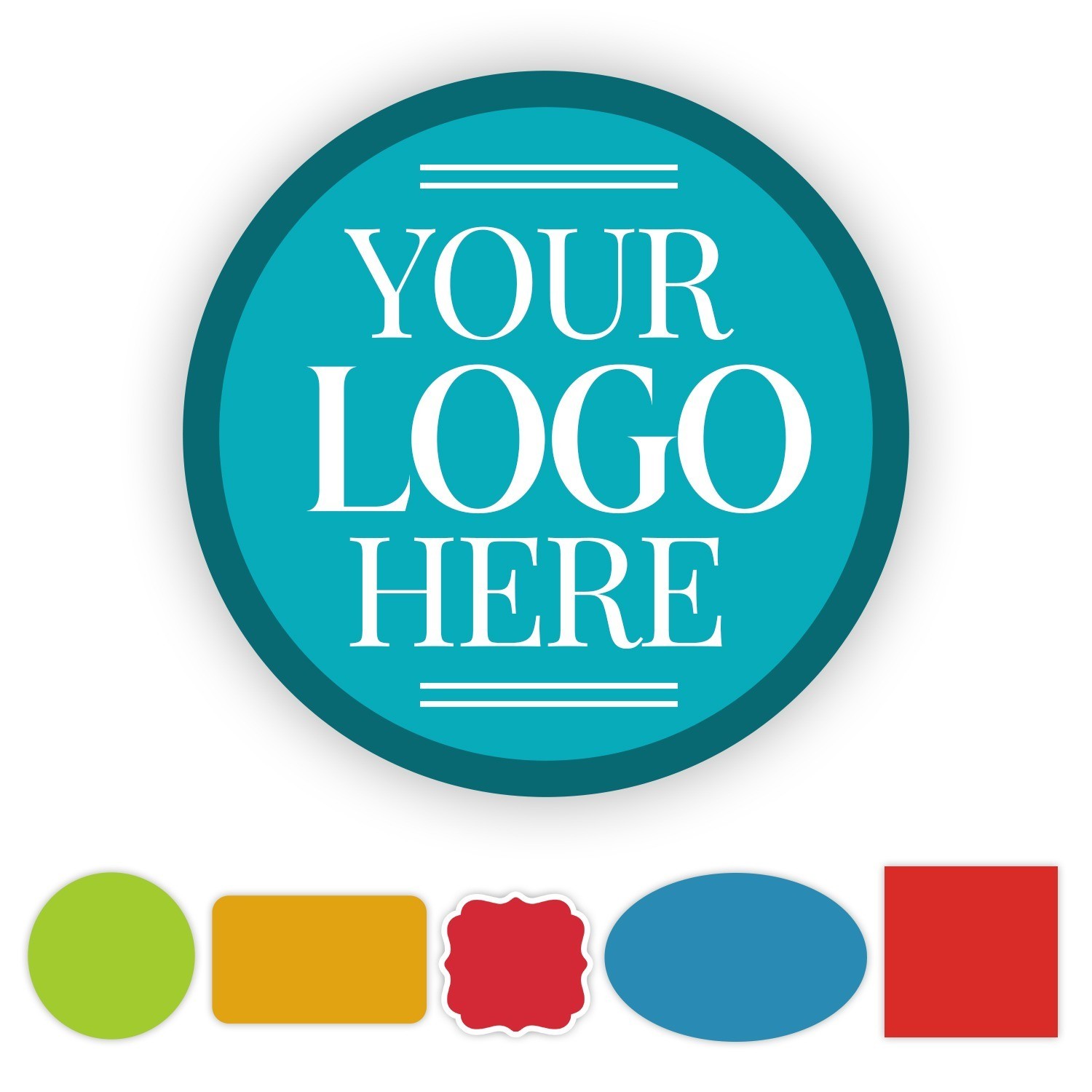 Your Logo Here Custom Vinyl Stickers – Waterproof Personalized Labels for Busine gallery