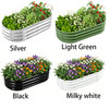 Galvanized Raised Garden Bed Outdoor, 4×2×1/6x3x1/8x2x1ft Metal Planter Box gallery