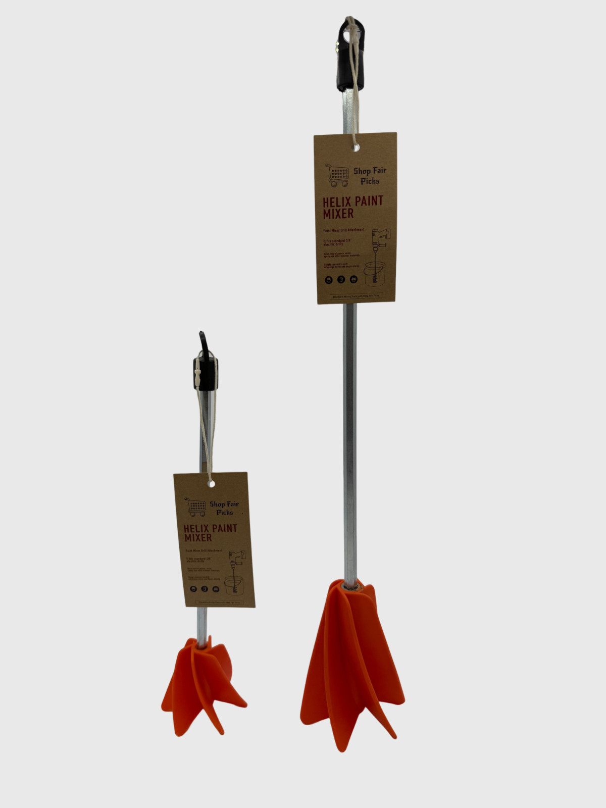 Plastic Mixing Sticks for 1 & 5 Gallon Buckets Heavy Duty ;set of 2, epoxy mixer gallery